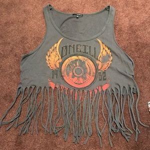 O’Neill fringe crop top